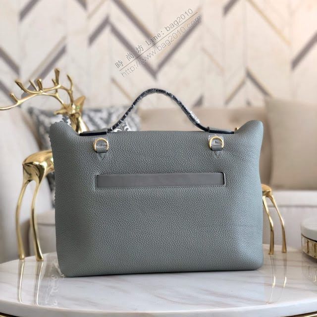 Hermes包包 愛馬仕Hermes Kelly2424 亞麻藍 togo小牛皮 半手工制 Hermes休閒女款手提包  am1923